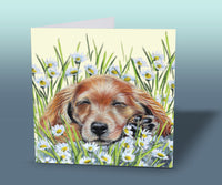 cute puppy birthday card