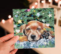 puppy christmas card