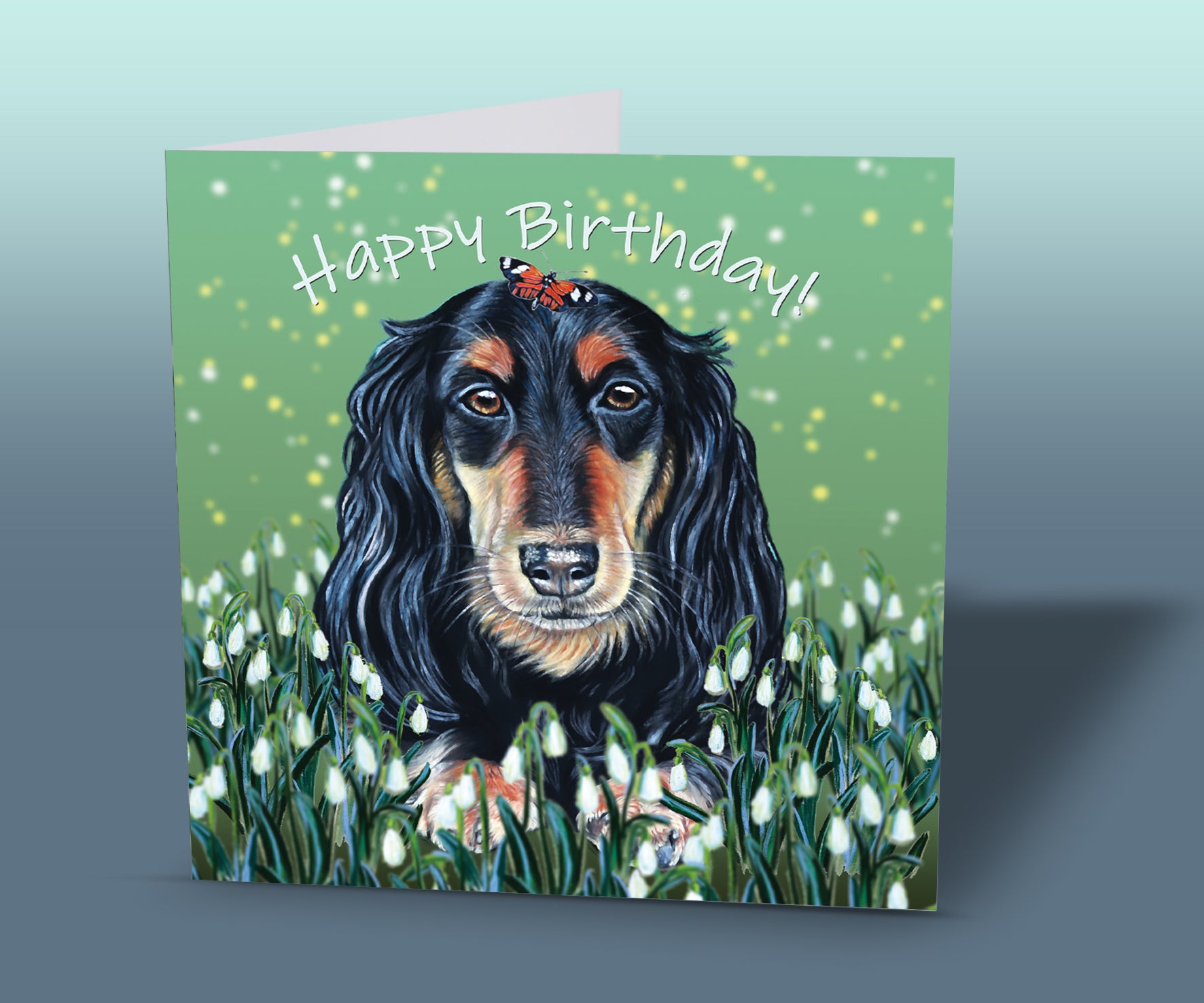 dachshund birthday card