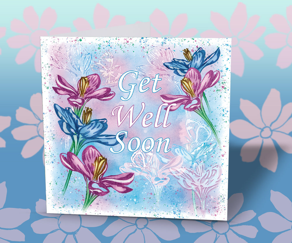 Get Well Soon Card Flowers