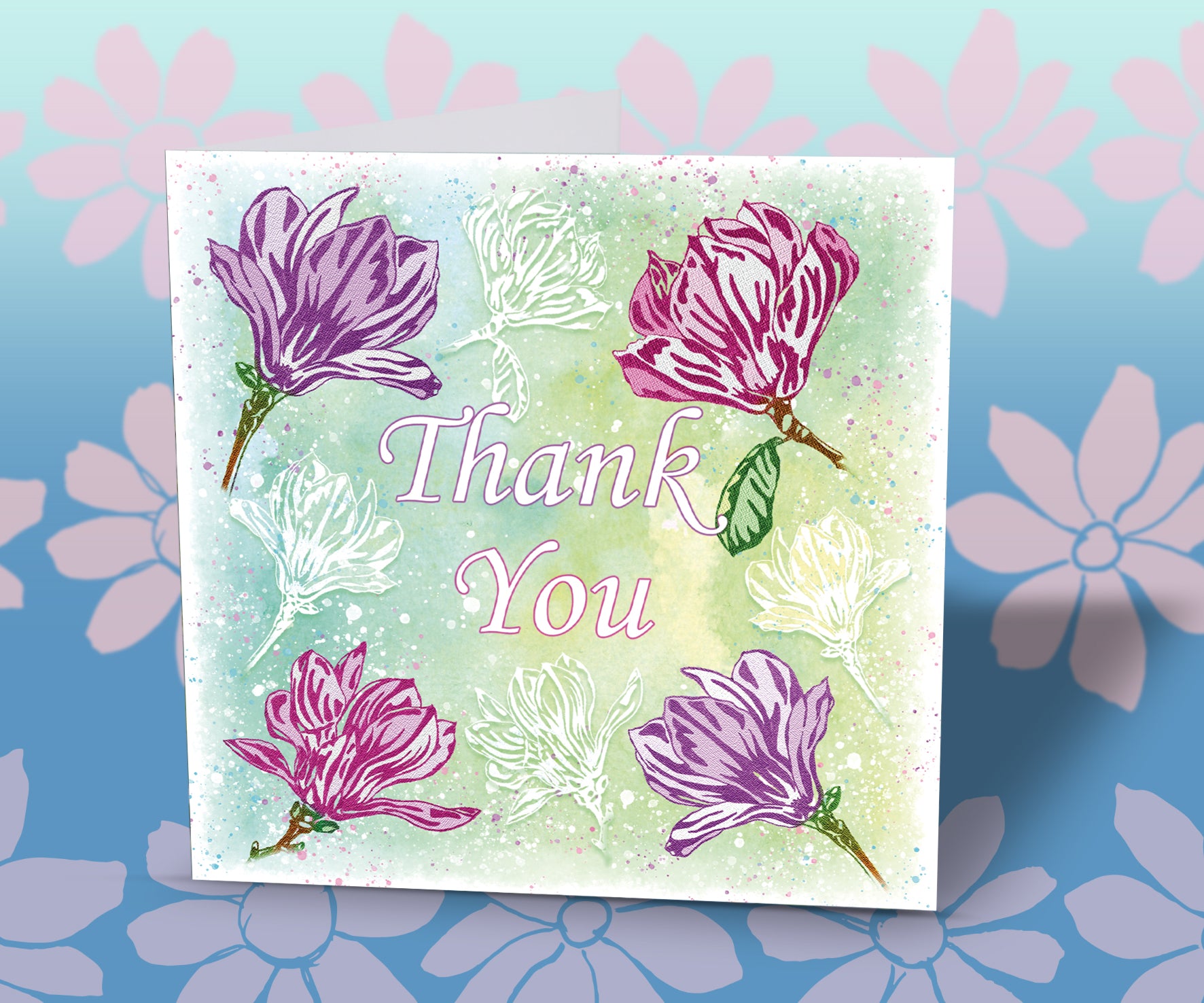 'Thank You Flower Card 