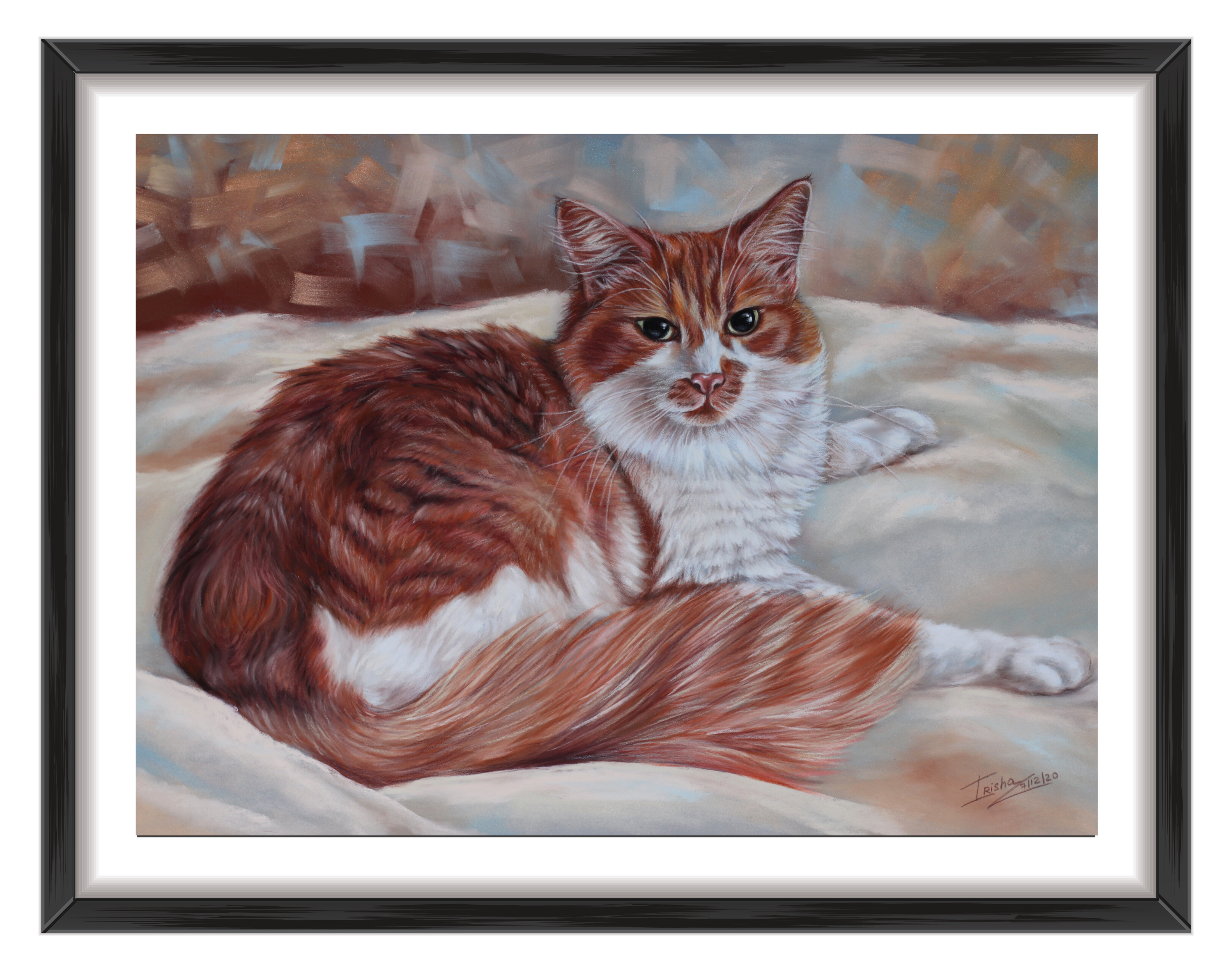 cat custom portrait uk