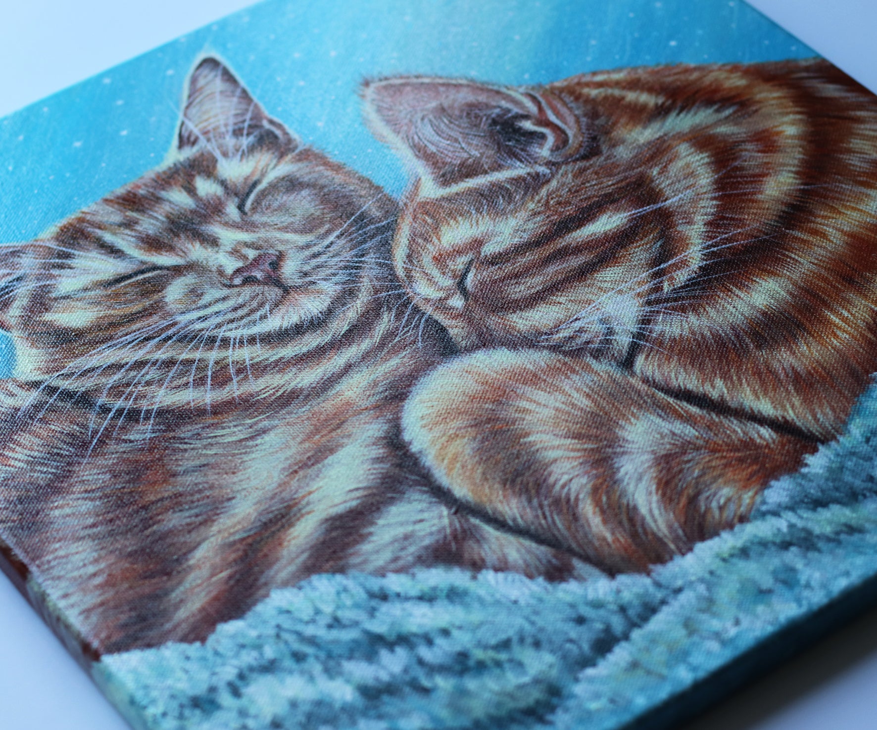 Original Acrylic Painting  - Ginger Cats