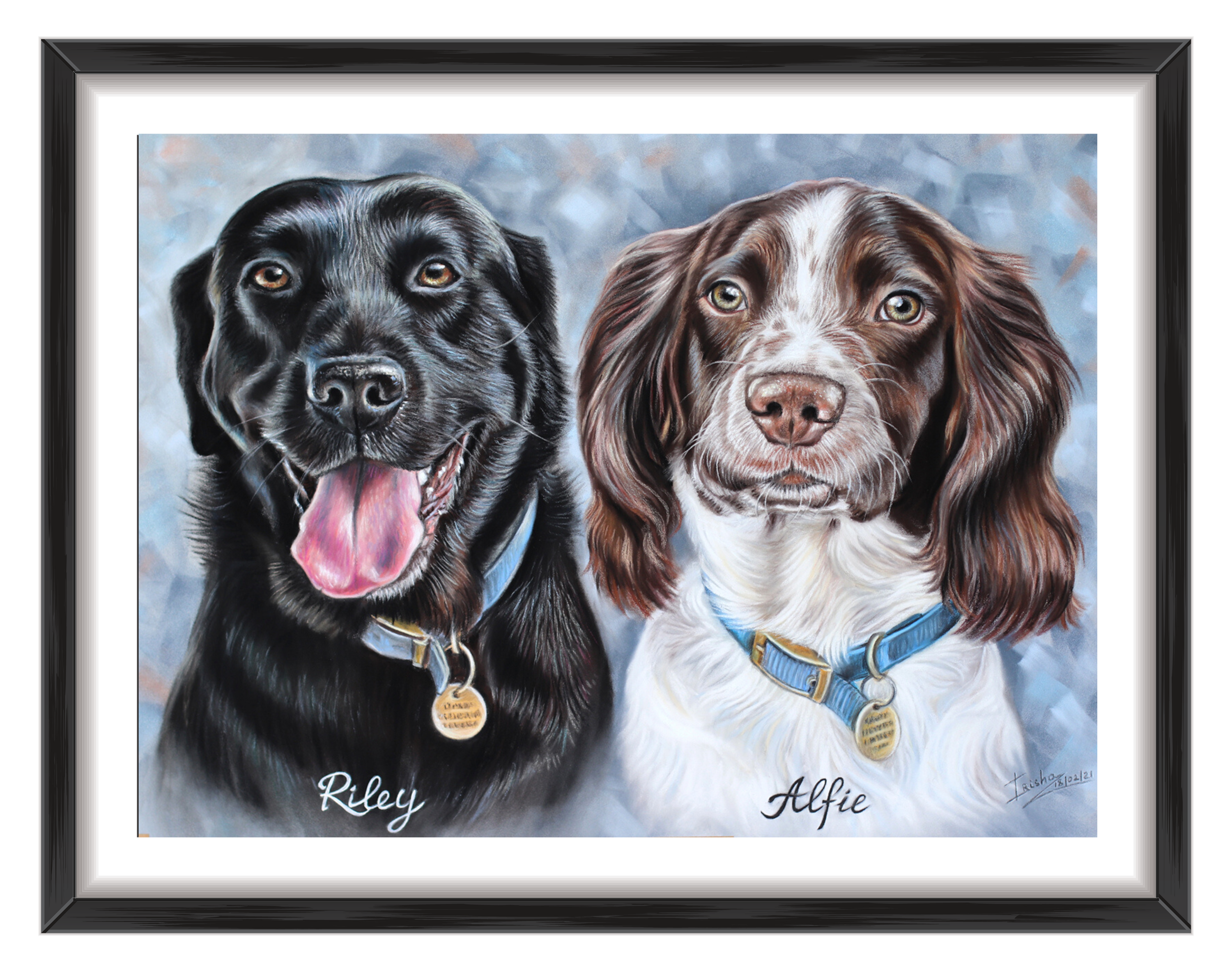 dogs custom portrait uk
