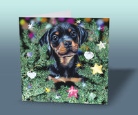 cute puppy christmas card