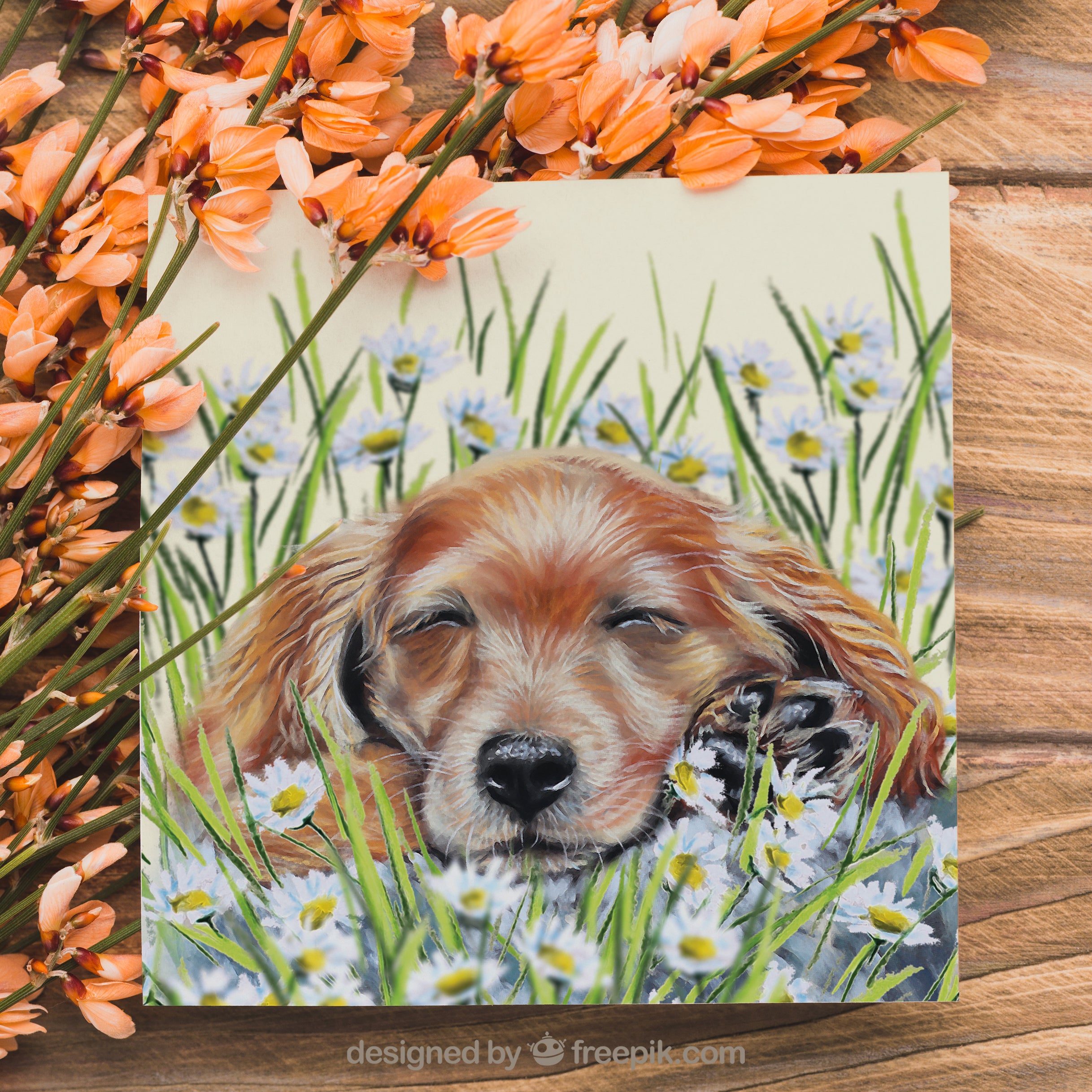 puppy greeting card