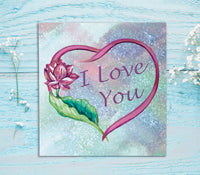 valentine card floral