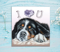 valentine card puppy