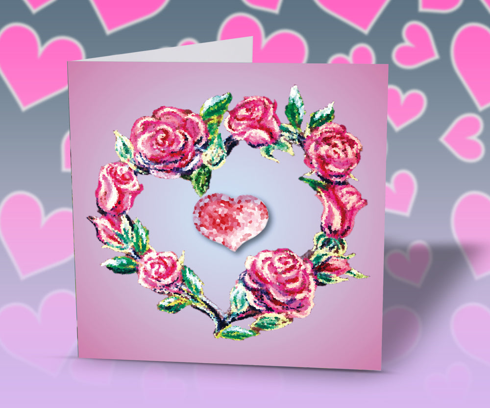 Valentine day card heart